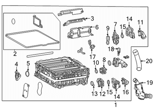 2023 Toyota Mirai Vent Cover Diagram for 1A191-77040