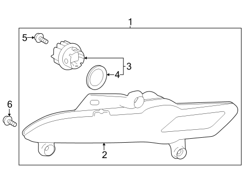 2023 Toyota Prius Lens & Housing, Driver Side Diagram for 81681-47010