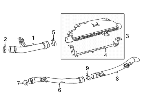 2021 Toyota Mirai Floor Cover Mount Bracket, Rear Passenger Side Diagram for 17DB8-77020