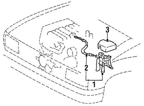 1997 Toyota T100 Cable Diagram for 83731-34030