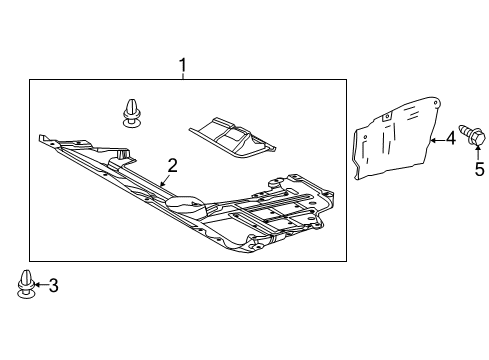 2016 Toyota RAV4 Cover, Engine Under Diagram for 51441-0R030