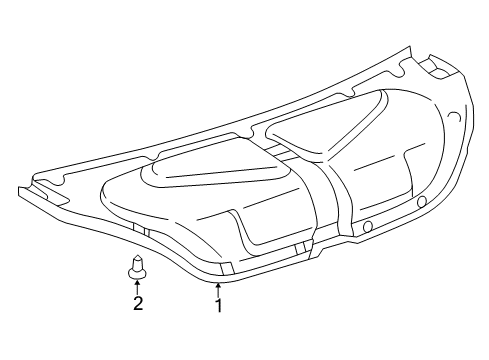 2004 Toyota Solara Interior Trim - Trunk Lid Diagram 1 - Thumbnail