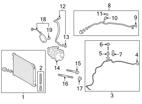 2023 Toyota Crown HOSE, DISCHARGE Diagram for 88711-30A50