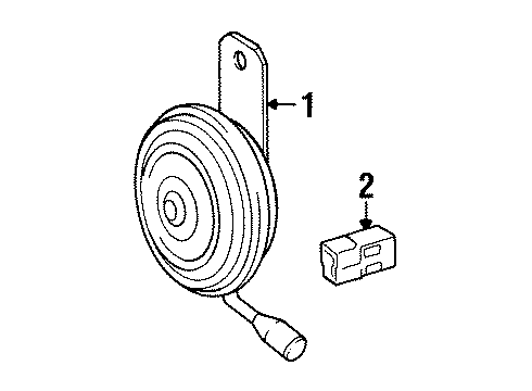 1996 Toyota T100 Horn Diagram