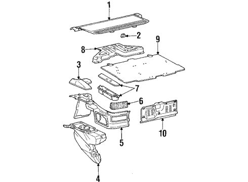 1988 Toyota Supra Interior Trim Diagram 5 - Thumbnail