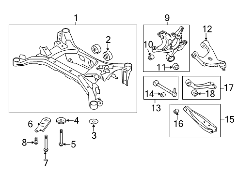 2018 Toyota 86 Arm Assembly, Upper Rear, Right Diagram for SU003-07492