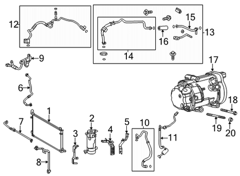 2022 Toyota RAV4 Prime Hose Sub-Assembly, DISCH Diagram for 88703-42260