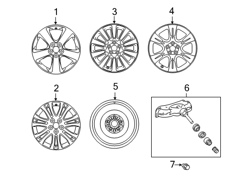 2015 Toyota Sienna Wheels Diagram