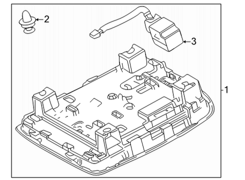 2022 Toyota Venza Lamp Sub-Assembly, Map Diagram for 81208-48370