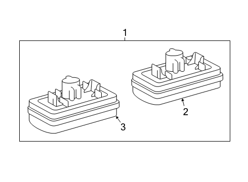 2021 Toyota Land Cruiser License Lamps Diagram