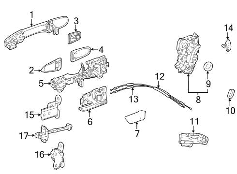 2023 Toyota bZ4X MOTOR ASSY, POWER WI Diagram for 85720-42160