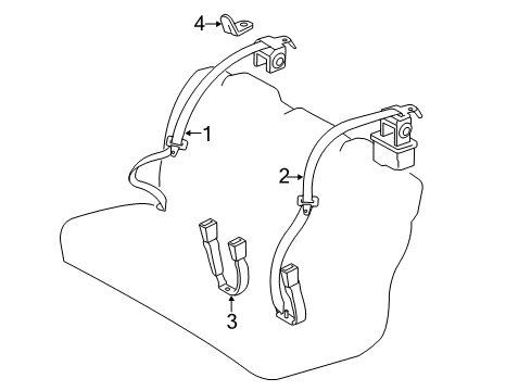 2018 Toyota Avalon Seat Belt Diagram 2 - Thumbnail