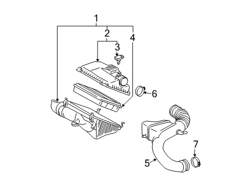 2006 Toyota 4Runner Air Intake Diagram 2 - Thumbnail