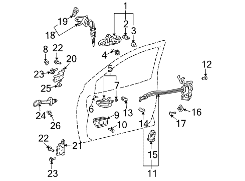 2003 Toyota Prius Ignition Lock, Electrical Diagram 1 - Thumbnail