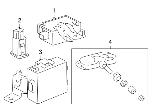 2008 Toyota Land Cruiser Tire Pressure Monitoring Diagram