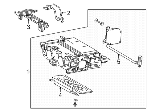 2022 Toyota Prius Cover, Hv Inverter C Diagram for G92B2-47010