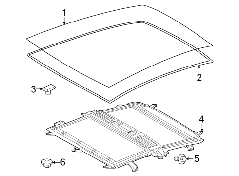 2023 Toyota Prius Sunroof Diagram