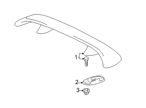 2003 Toyota Celica Rear Spoiler Diagram