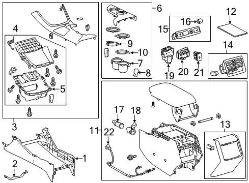 2015 Toyota Avalon Power Seats Diagram 1 - Thumbnail