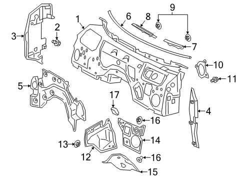 2021 Toyota GR Supra Cowl Diagram 1 - Thumbnail