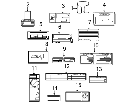 2006 Scion tC Label, Engine Vacuum Hose Information Diagram for 17792-28150