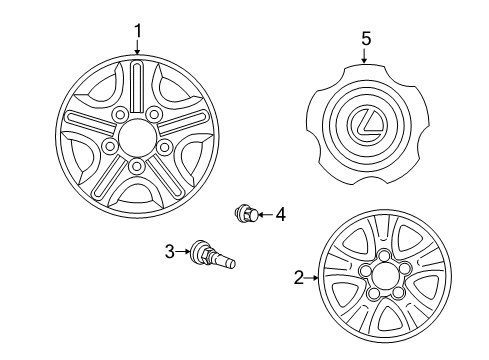 Valve (For Tubeless Tire) Diagram for 90942-05028