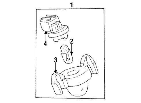 1997 Toyota T100 License Lamps Diagram