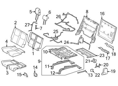 2023 Toyota Sequoia COVER SUB-ASSY, NO.2 Diagram for 79023-0C110-C4