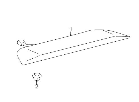 2000 Toyota Celica High Mount Lamps Diagram