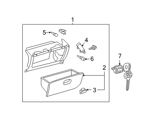 2007 Toyota Solara Glove Box Diagram