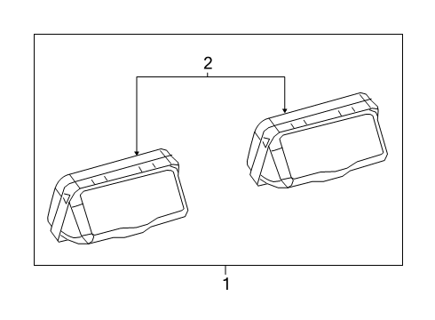 2022 Toyota Corolla License Lamps Diagram 1 - Thumbnail