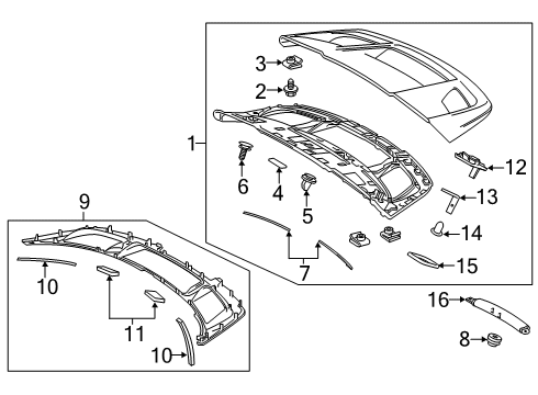 2019 Toyota C-HR Spoiler Sub-Assembly, Rr Diagram for 76085-10902-A0