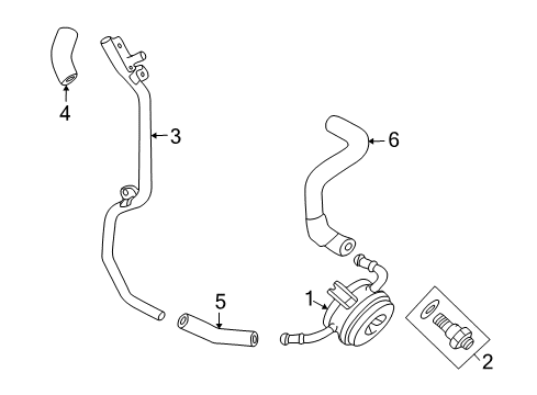 2001 Toyota Land Cruiser Engine Oil Cooler Diagram