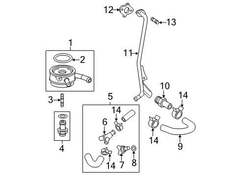 2008 Toyota Camry Engine Oil Cooler Diagram