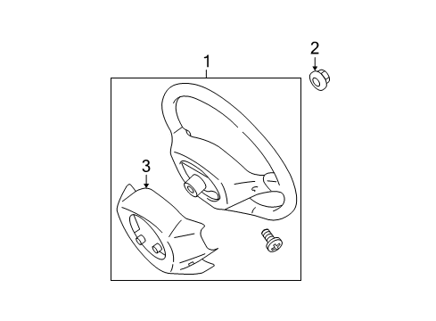 2010 Toyota Yaris Steering Column & Wheel, Steering Gear & Linkage Diagram 5 - Thumbnail