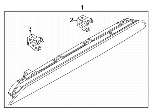 2020 Toyota Yaris High Mount Lamps Diagram 1 - Thumbnail