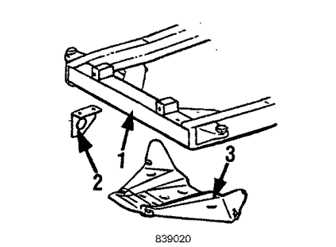 1986 Toyota Pickup Frame & Components Diagram