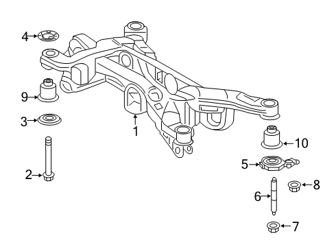 2019 Toyota RAV4 Suspension Mounting - Rear Diagram 4 - Thumbnail