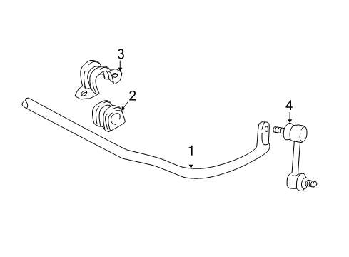 2003 Toyota Matrix Rear Suspension, Control Arm Diagram 4 - Thumbnail