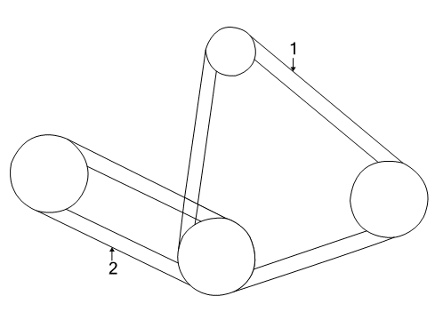 2002 Toyota Avalon Belts & Pulleys, Maintenance Diagram