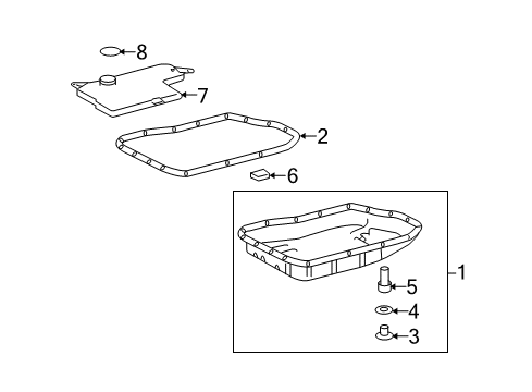 2012 Toyota Venza Plug Sub-Assembly, Drain Diagram for 90341-12034