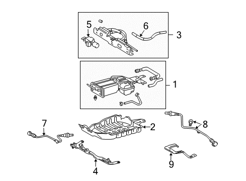 2006 Toyota Highlander Emission Components Diagram 3 - Thumbnail