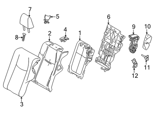 2022 Toyota Venza COVER SUB-ASSY, RR S Diagram for 71078-48J80-B3