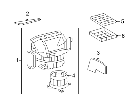 2011 Toyota Land Cruiser Blower Motor & Fan, Air Condition Diagram