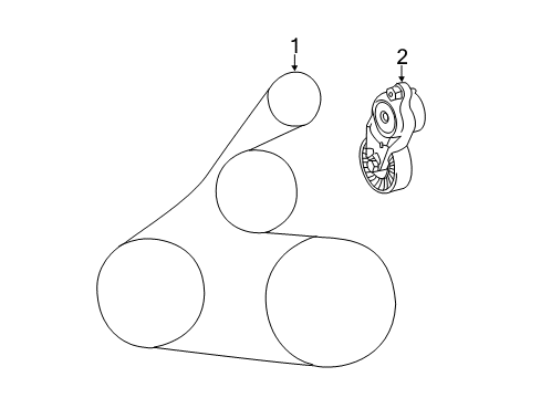 2014 Toyota Camry Belts & Pulleys, Cooling Diagram 1 - Thumbnail