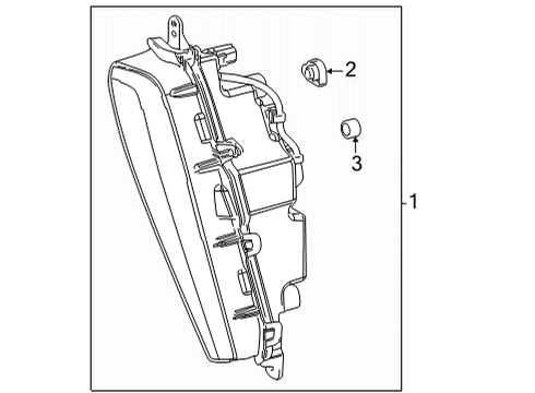 2020 Toyota Mirai Lamp Assembly, Clearance Diagram for 81610-62030