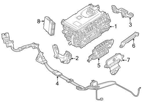 2023 Toyota Corolla Cross BRACKET, INVERTER, N Diagram for G9214-63010