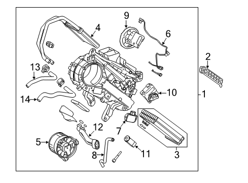 2014 Toyota Sienna Auxiliary Heater & A/C Diagram 1 - Thumbnail