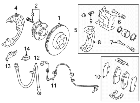 2022 Toyota GR86 Bleeder Screw Diagram for SU003-00582