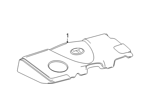 2020 Toyota Avalon Engine Appearance Cover Diagram 1 - Thumbnail